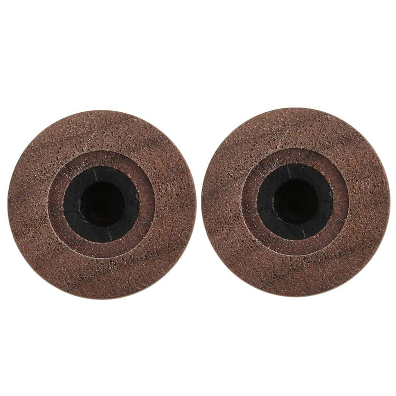 KAISH 4-Pack Wood Knobs LP/Strat Style Bell Knobs Guitar Bass Top Hat Wood Knob with Indicator Dot Walnut Wood Pack of 4