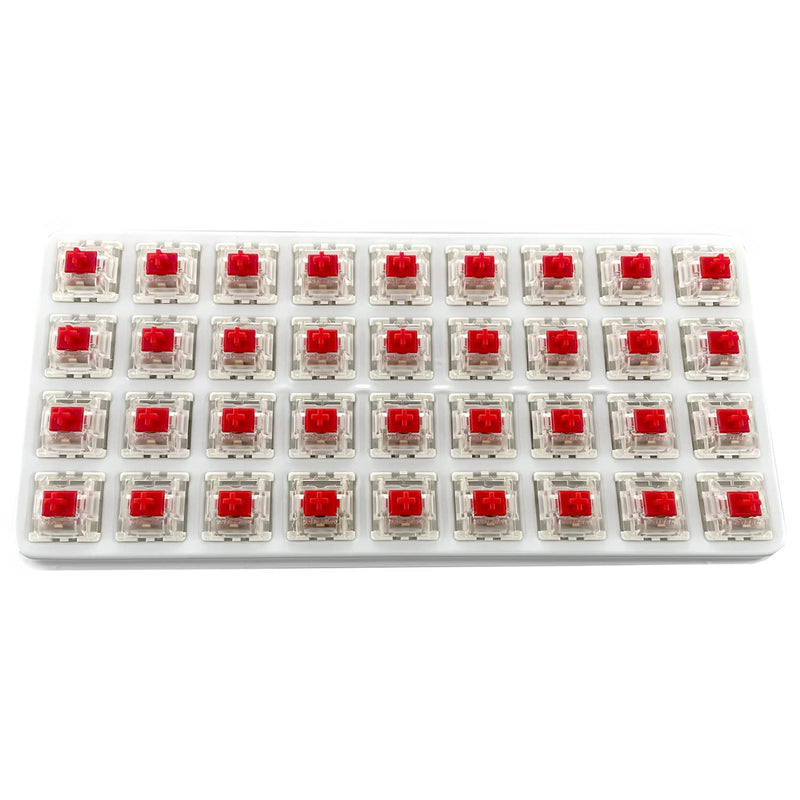 Gateron G Red Pro Switches Pre-lubed 3pin RGB SMD Linear for Gaming Mechanical Keyboard(36 Pcs,Red) 36 PCS