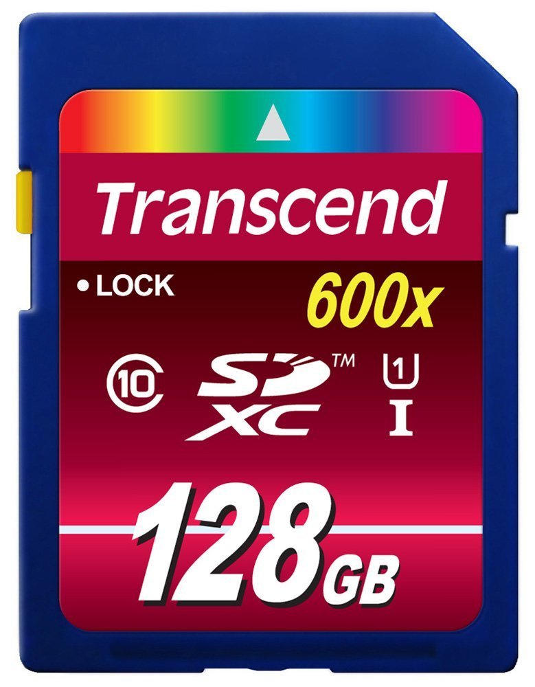 Transcend 128GB SDXC Class 10 UHS-1 Flash Memory Card Up to 90MB/s (TS128GSDXC10U1) 128 GB Standard Packaging
