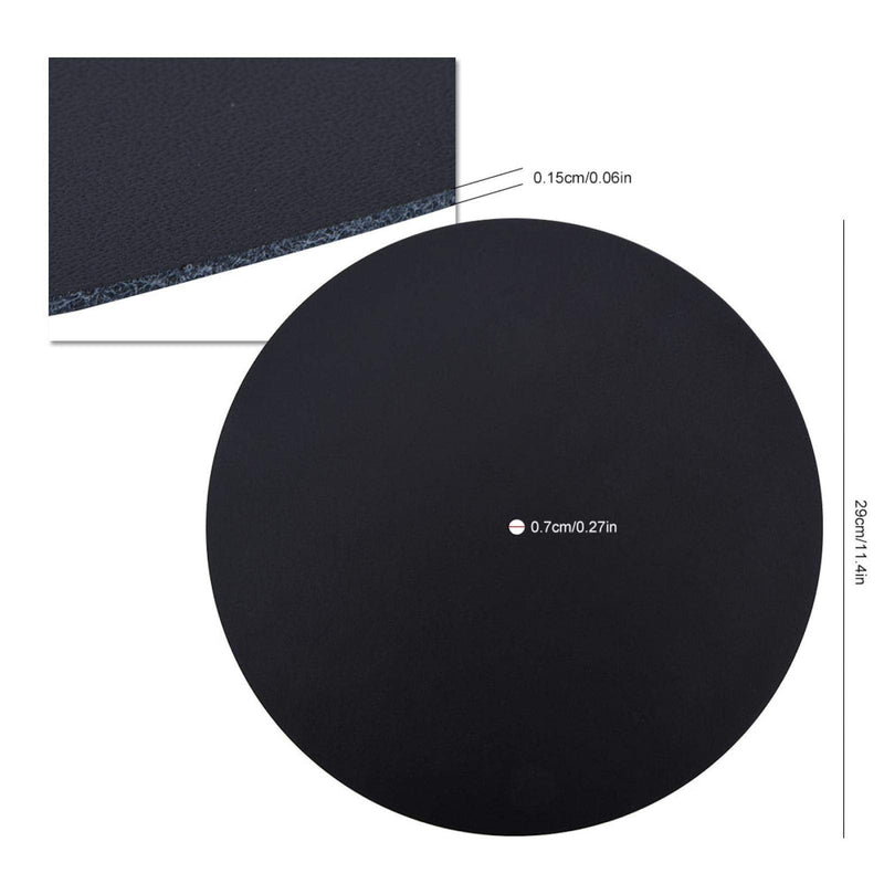 Leather Record Pad Replacement Soft Flat Record Mat Anti-Static Turntable Pad Felt(Thickness 1.5MM)(Thickness 1.5MM)