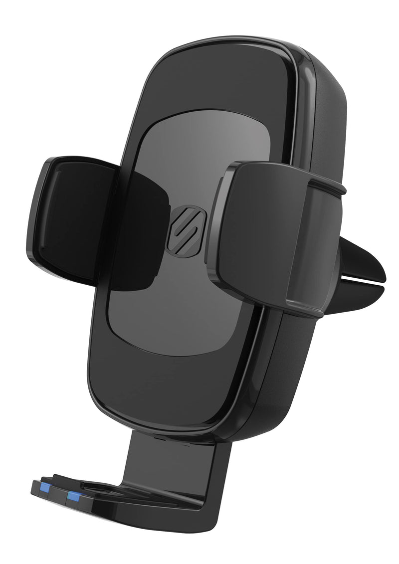 Scosche UQ3WDV-SP Windshield/Dashboard/Vent Qi-Certified 15W Wireless Charging Universal Cell Phone Car Mount, Adjustable Hands-Free Cell Phone Holder with Stick Grip, Black Gen 3 Windshield / Dash / Vent