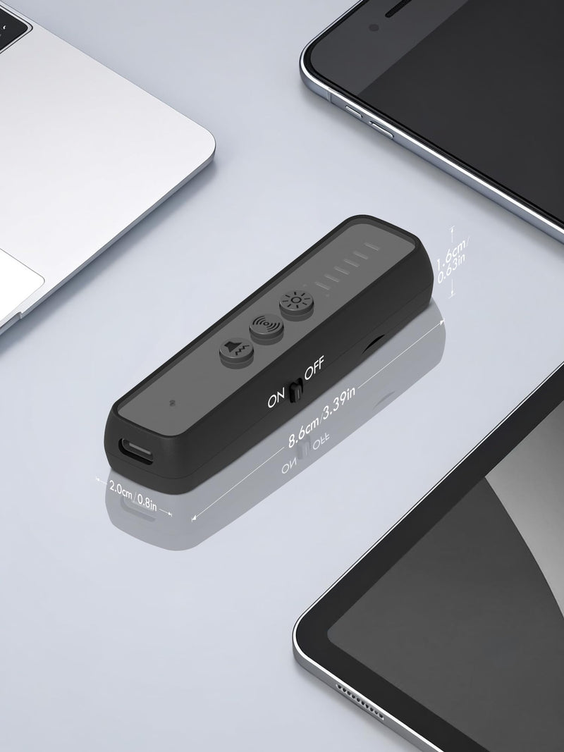 Calpol Hidden Camera Detectors - AI-Powered Anti-Spy Device, GPS Tracker & Bug Detector, Portable RF Signal Scanner for Hotels, Travel, Home & Office with LED (Black) Black