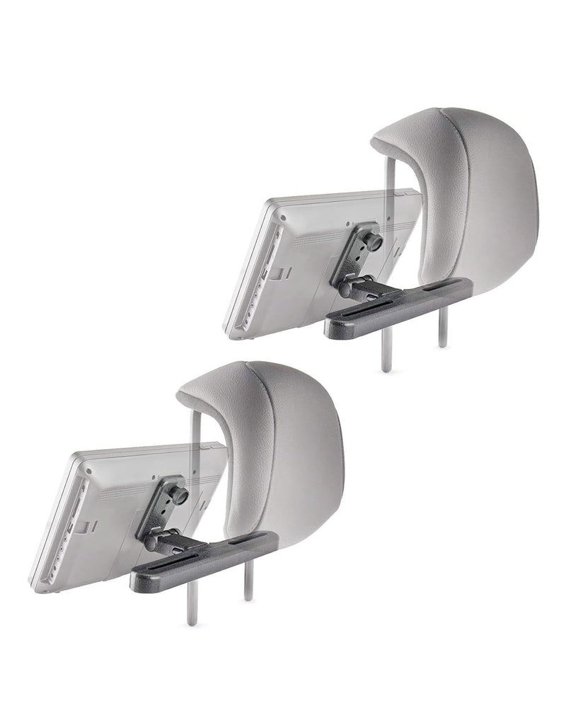 2024 Car Headrest Mount Holders for Dual Screen Portable DVD Player, Twin Car DVD Player Headrest Mounts for WONNIE/Sylvania/Fangor/Desobry Portable DVD Player, 2 Sets Seat Headrest Brackets