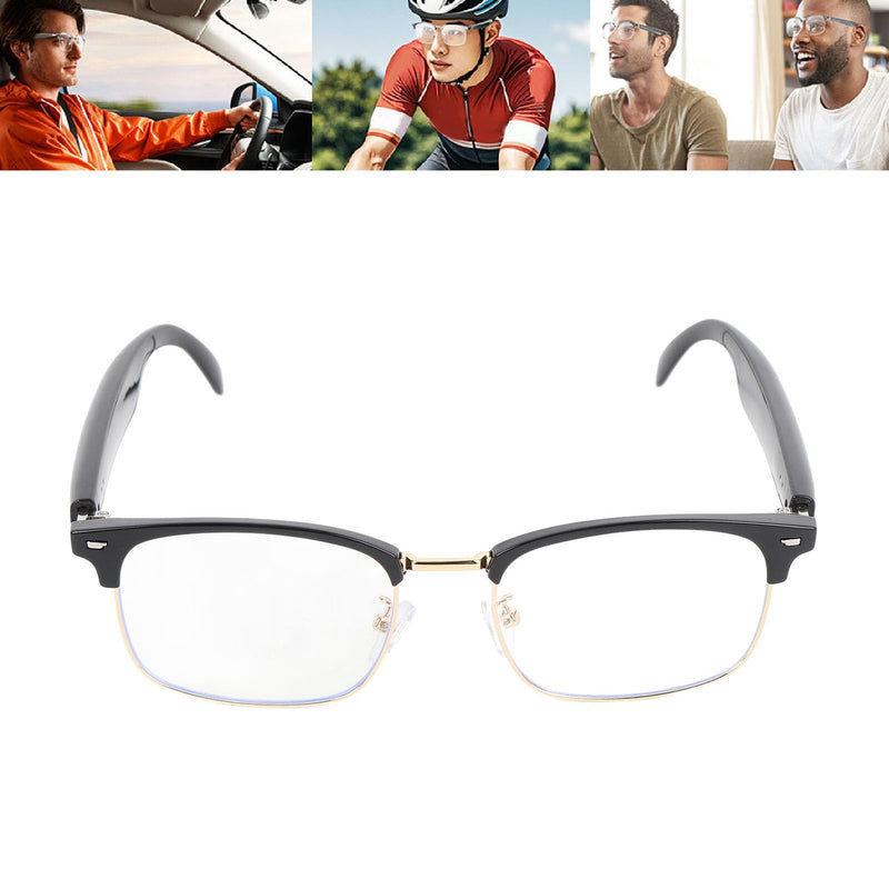 Fockety AI Translator Smart Glasses for Men Women, Real Time Translation AI Glasses with Camera & Bluetooth, Speaker & Voice Assistant, AI Translation Glasses for Travel, Business, (Gold) Gold