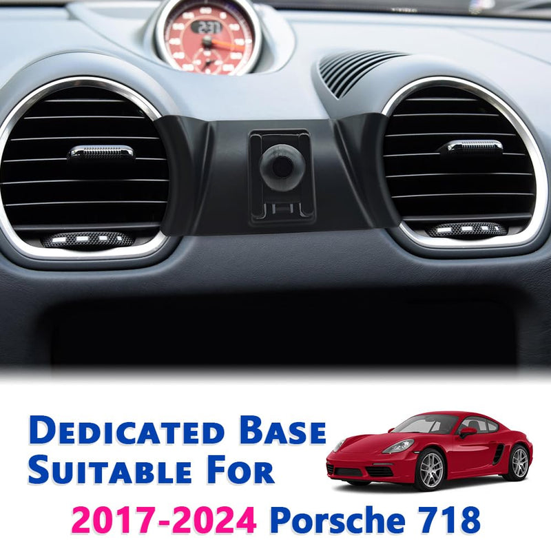 Car Phone Mount 2017-2024 Porsche 718 Boxster Cayman [Thick Case Friendly] Mobile Phone Holder Cell Navigation Bracket Air Vent Auto Accessories Cradles, All Phones