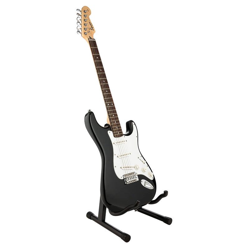 Foldable Guitar Stand - Professional Quality, A-Frame, Universal Fit, Portable Stand for Acoustic, Electric Guitar, Bass, and More - Lightweight and Sturdy Design, Non-Slip Rubber Feet