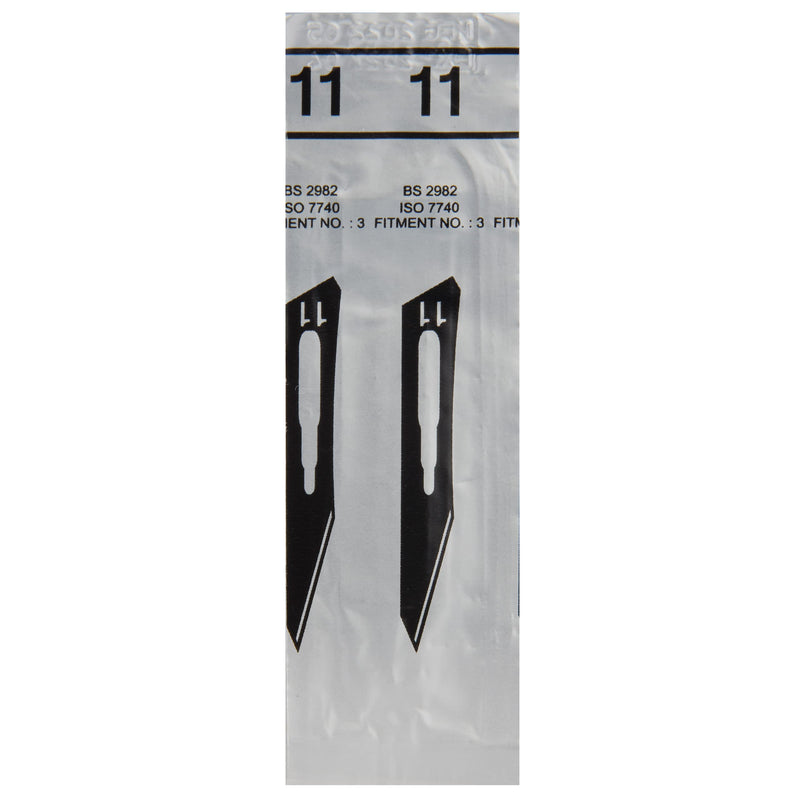 Set of 10 Sterile Scalpel Blades Figure 11 Made of Carbon Steel - Replacement Blades + 1 x Shehadeh - Scalpel Holder - Stainless Steel