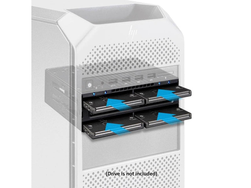 ICY DOCK 4 Bay 2.5 SAS/SATA SSD/HDD Tool Free Mobile Rack for 5.25" Bay | flexiDOCK MB024SP-B