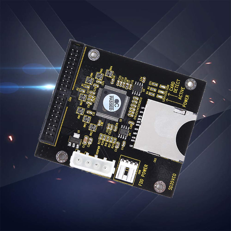 KOOBOOK 1Pcs SD SDHC Card to IDE 3.5" 40Pin Male Adapter Male IDE Hard Disk Drive Adapter