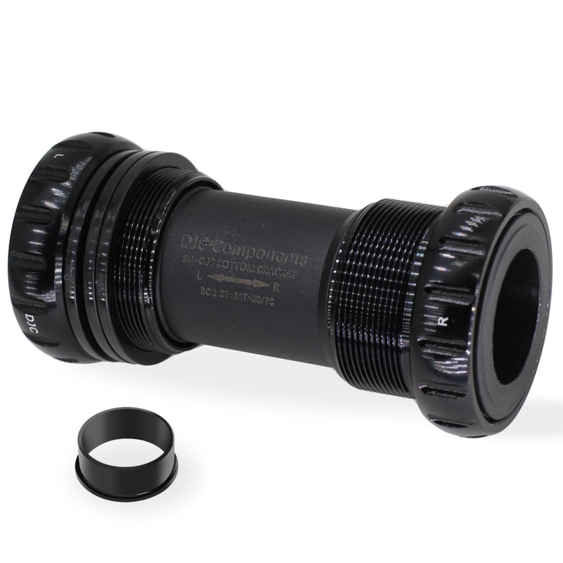 DJC Bike Bearing Bottom Bracket BSA 68-73mm English Threaded BB 22 24mm GXP Spindle, Fit MTB Road Bike Hollow Deore XT SLX R7000 R8000 4700 5800 6800 IXF Prowheel(GXP 22-24mm Black) Steel Bearing GXP 22-24mm Black