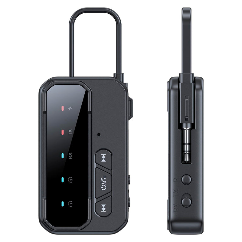 Bluetooth 5.4 Transceiver Pro - Dual Audio Streaming for Airplane, Car & Home, Wireless Adapter for TV/Stereo/Headphones (2 Devices Simultaneous)