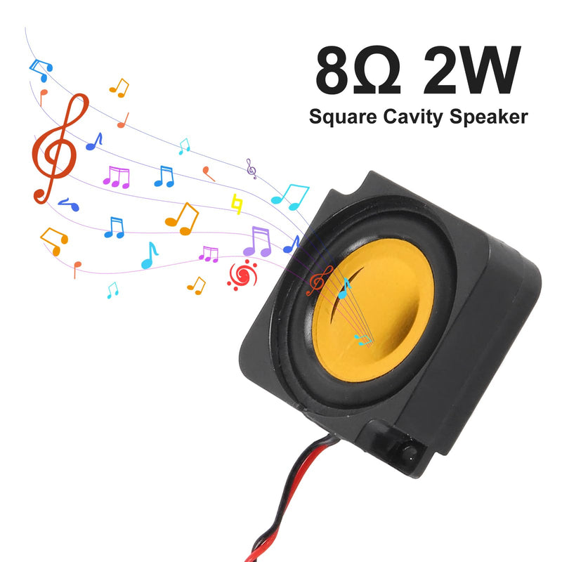 ACEIRMC 4pcs Speaker 2W 8Ω Single Cavity Mini Speaker Full-Range Cavity Micro Loundspeaker for Arduino with JST-PH1.25-2Pin Interface for Small Electronic Projects Advertising Machine LCD TV Monitors