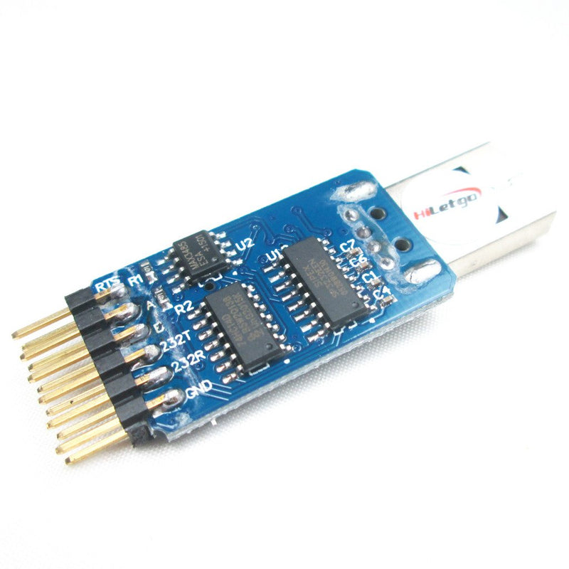 HiLetgo CP2102 USB to TTL UART 232 485 Port Mutual Convert Adapter USB Serial Port Adapter 6 in One Multi-Functional USB Serial Debug Tool for Windows Wince Linux Mac 32 64