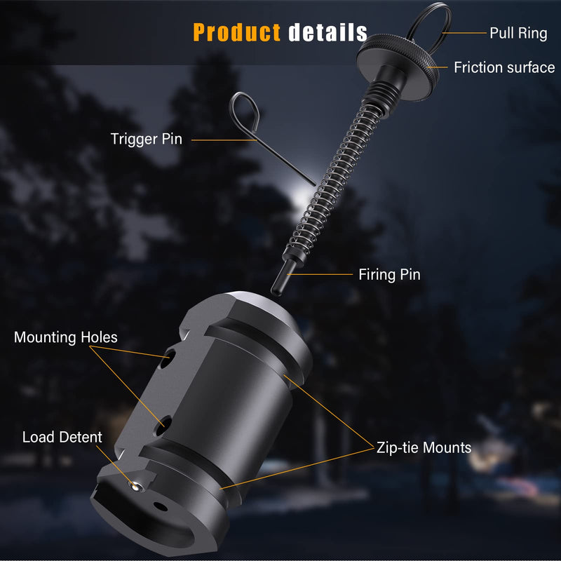 [AUSTRALIA] - Trip Alarm, Perimeter Trip Alarm, 12 Gauge Camping Trip Wire Alarm Device, Early Warning Security System for Camping and Property Safety/Bear Deterrent,Camping Safety(Adapter Not Included) 2 Pack 12GA 