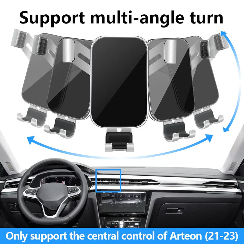 Car Phone Holder for Volkswagen Arteon 2021 2022 2023 Hatchback VW Auto Interior Accessories Best Cell Phones Mount Cellphone Mobile Cradle Charging Navigation Bracket Air Vent Stand Accessory