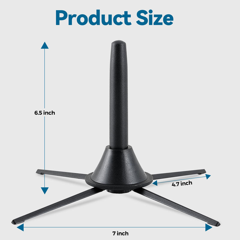 Clarinet Stand Black Portable Clarinet Stand, Professional Foldable Clarinet Stand,4-Leg Support Clarinet Stand,Stable and Scratch-Resistant Clarinet Stand.