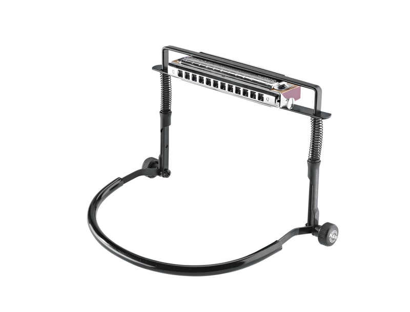 K&M Konig & Meyer 16415.000.55 Harmonica Holder - Industry Standard - Hands Free Harp Neck Brace - Sturdy Adjustable Frame - Professional Grade for all Musicians - German Made - Black 16415.000.55 (1 Pack)