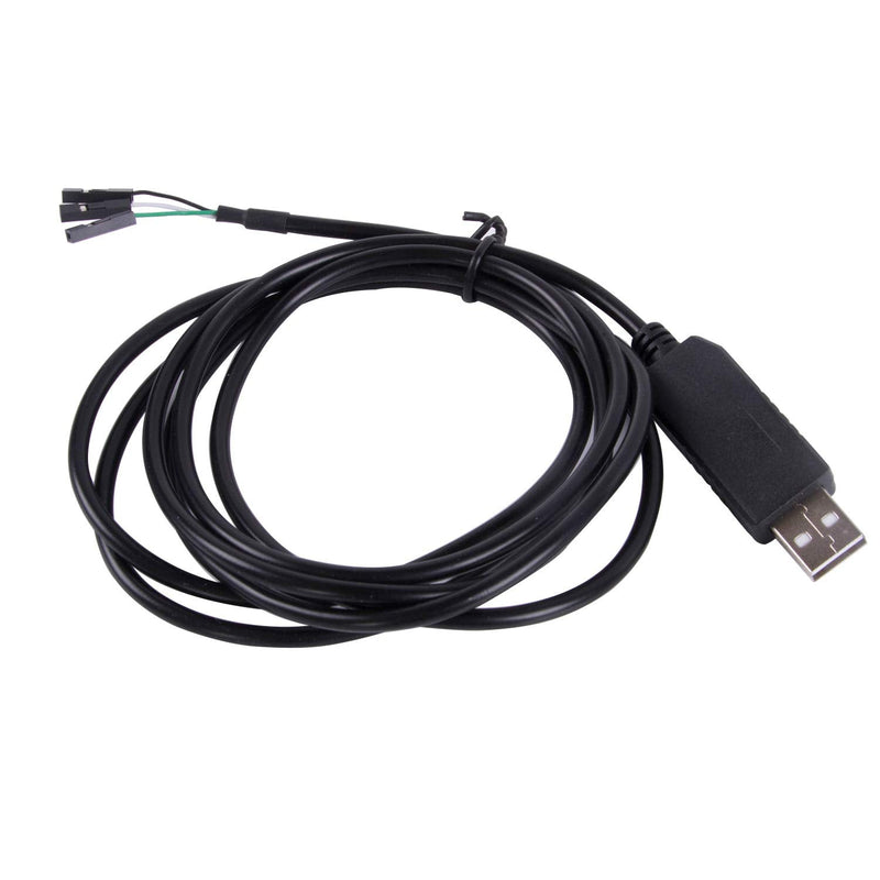 FTDI USB to TTL Serial 5V Adapter Cable with 3 Pin 0.1 inch Pitch Male Socket Header UART IC FT232RL Chip for Windows 10 8 7 Linux MAC OS (Logic 5V Level) Logic 5V Level