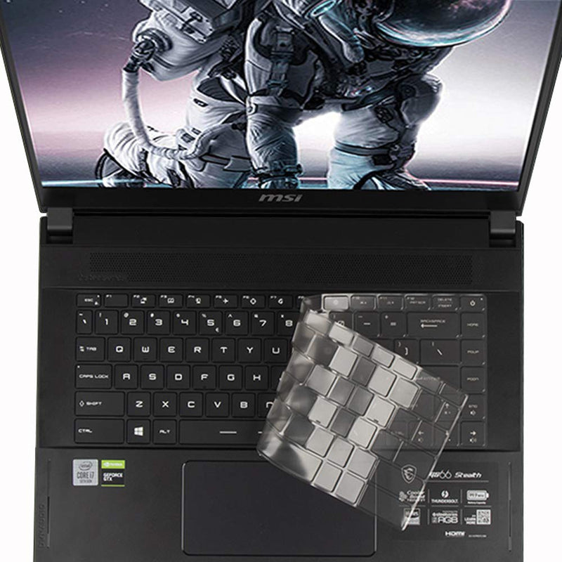 Ultra Thin Keyboard Cover for 15.6" MSI GS66 Stealth 10SFS 10SGS, GE66 WS66 GP66 Series 15.6 Inch Gaming Laptop Keyboard Skin Protector, 15.6" MSI GS66 Stealth Accessories, US Layout MSI GS66 GE66 WS66