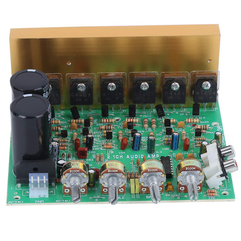 Walfront AC Dual 18-26V 2.1 Channel Subwoofer 300W Power Amplifier Board High Performance Bluetooth Audio Amplifier Board
