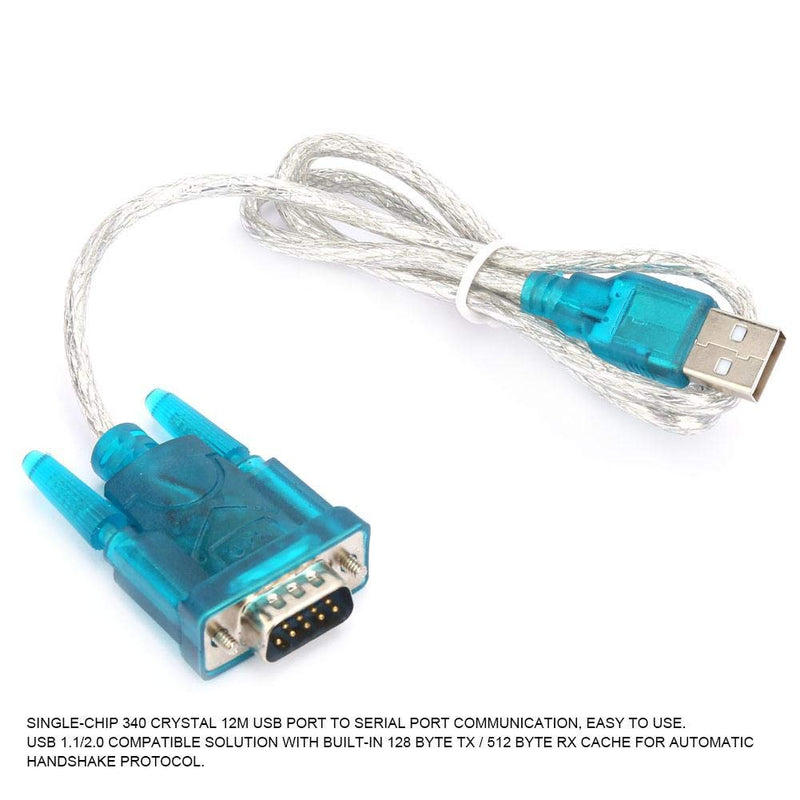 2 PCS HL-340 USB to RS232 COM Port Serial PDA 9 pin DB9 Cable Adapter