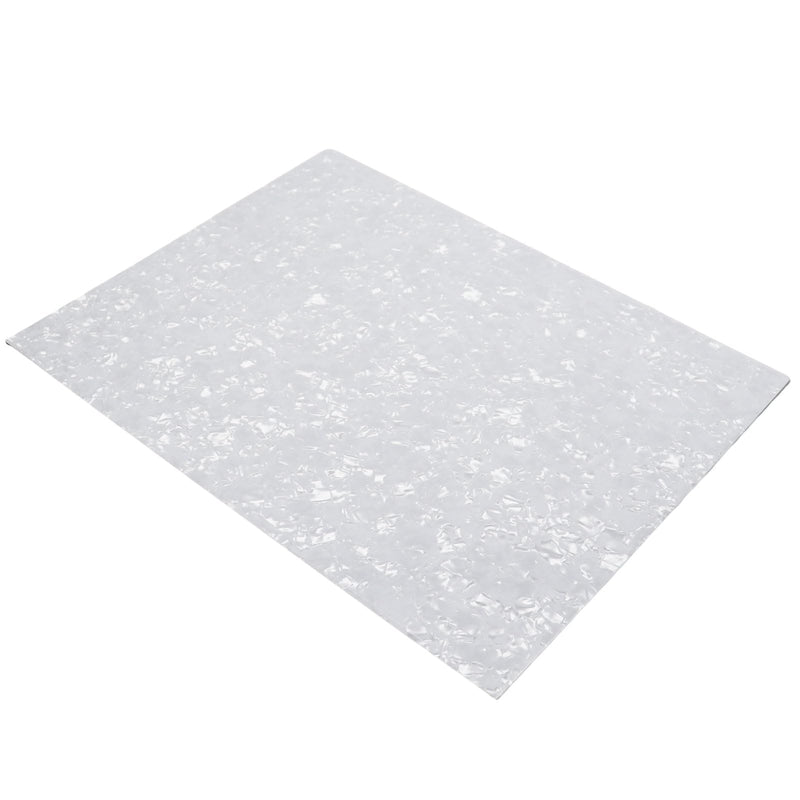 [AUSTRALIA] - 3-Ply 9.5x12 Inch Guitar and Bass Material Blank Pick Guard Scratch Plate Sheet for Jazz Precision Bass Blank Strat Tele Electric Guitar Scratch Plate Material DIY Replacement Backplate(White pearl) White pearl 