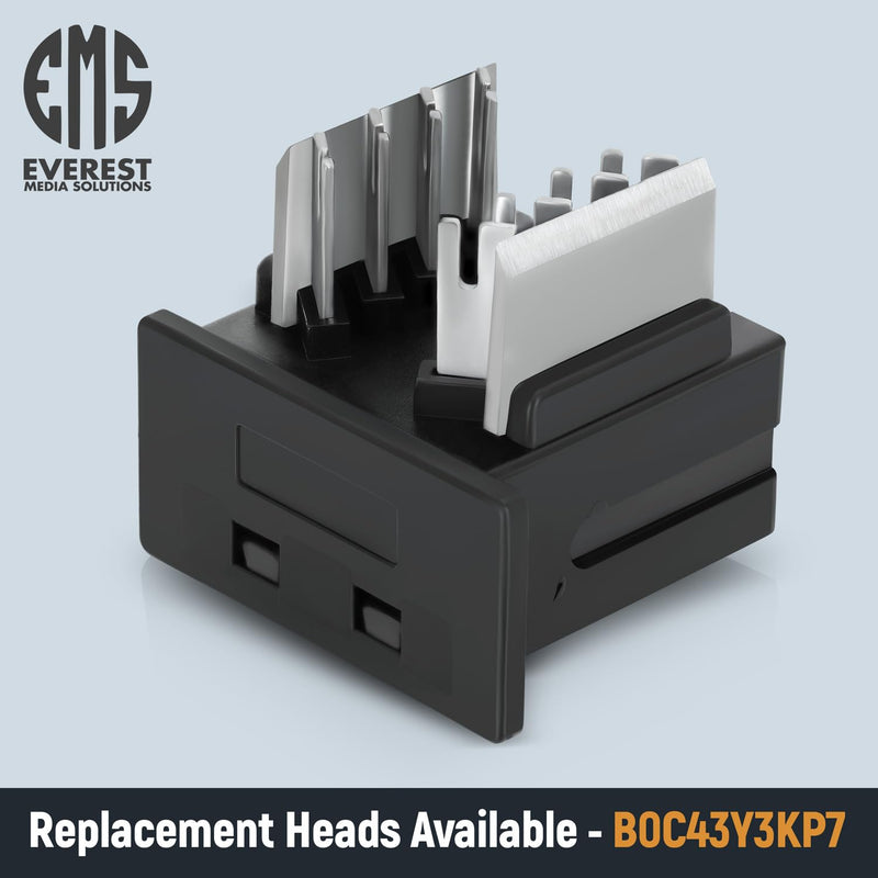 Everest Media Solutions Bundle – 2 Items: 45Term - Speed Termination Tool + 10 Pack of RJ45 CAT6 UTP Keystone Jacks - Blue