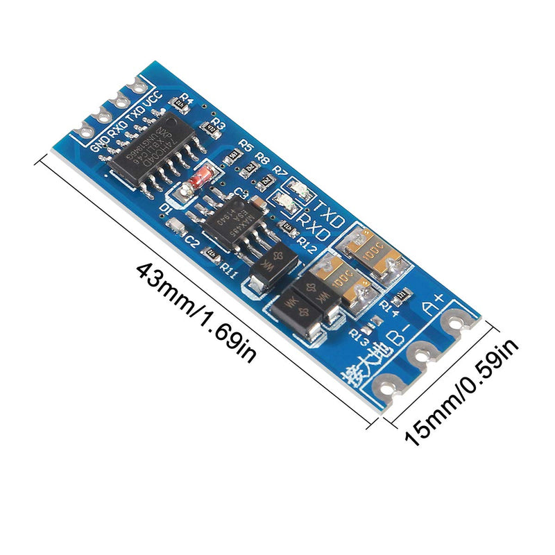 ACEIRMC 10pcs TTL to RS485 485 to Serial UART Level Reciprocal Hardware Automatic Flow Control UART to RS485 Converter RS485 to TTL
