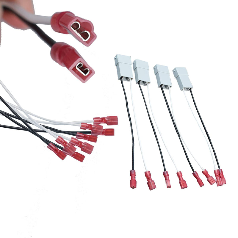 4 Pack Speaker Harness Replacement for Honda Accord Civic CRV Acura CL TL RL Integra Models Front Rear Door Speaker Wiring Harness Adapter 72-7800 - Door Speaker Replacement