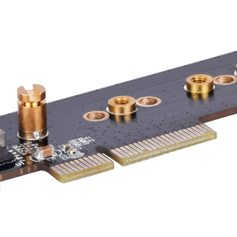 SilverStone Technology ECM28 1U Low Profile PCIe x4 to M.2 NVMe & M.2 SATA Adapter Card, SST-ECM28, TAA Compliant