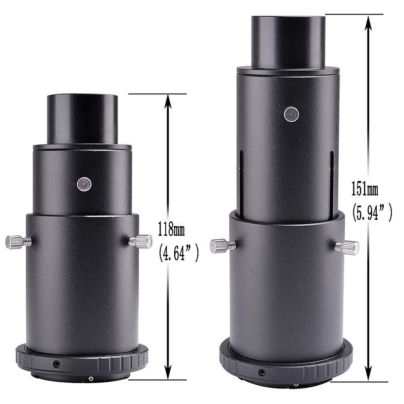 Telescope Camera Adapter - for Prime-Focus Or Eyepiece-Projection Photography - Camera Adapter for Nikon SLR Camera Variable Extension Adapter - for Nikon SLR