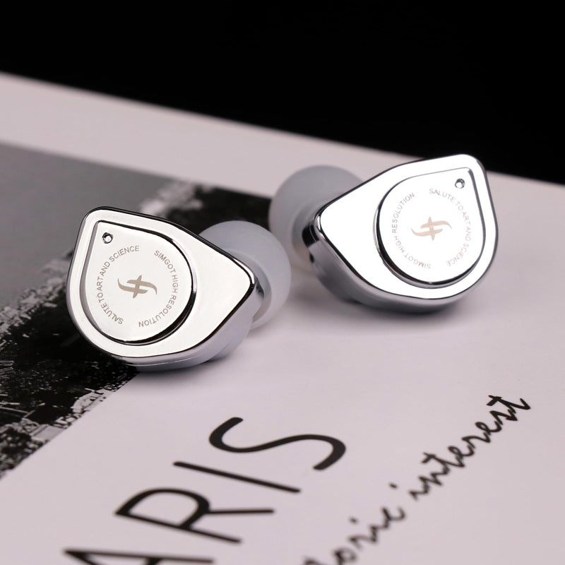 SIMGOT EW200 10mm SCP Diaphragm Dynamic Driver IEM HiFi Wired Earbuds | CNC Machined Alloy Housing, Detachable 0.78mm 2-Pin Cable, In-Ear Earphones for Gamers & Audiophiles (EW200 Without Mic) EW200 Without Mic