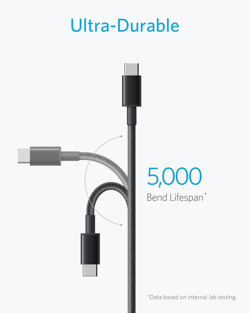 Anker Cable [2 Pack, 10FT], USB A to USB C Cable for iPhone 17 Series,Zolo Charger Block, 2-Pack 4-Port Wall Adapter with 50W Max Output