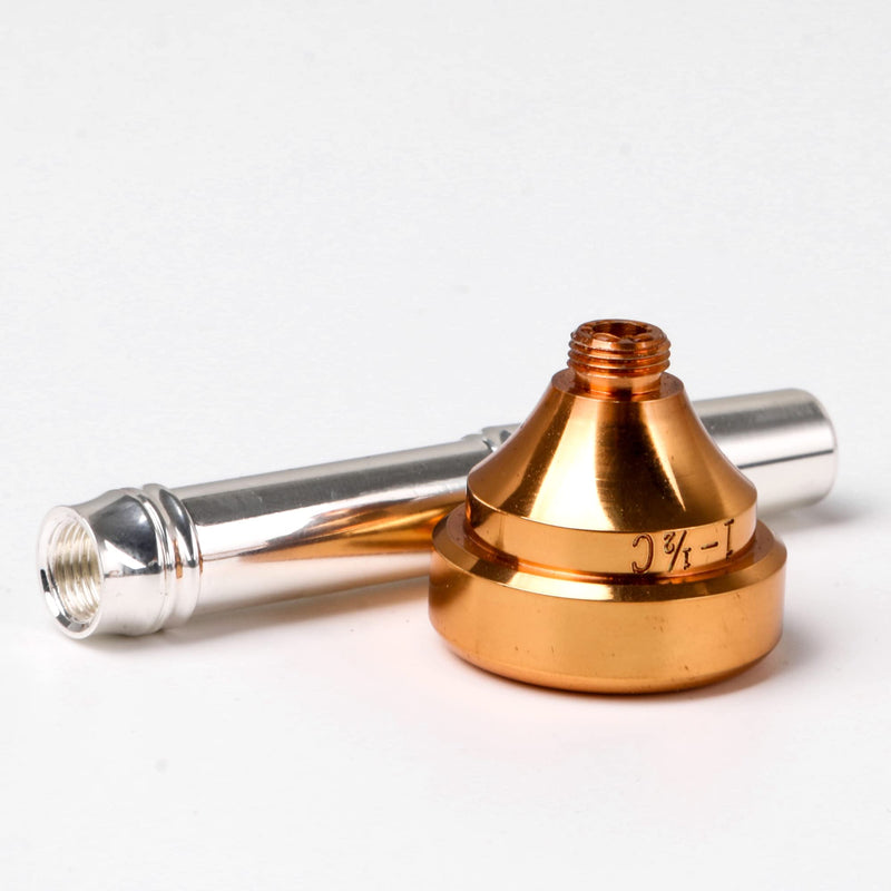 Yibuy Trumpet Mouthpiece Brass Gold Plated 8.8cm Long 2.2cm Wide Suitable for Trumpet Set of 4