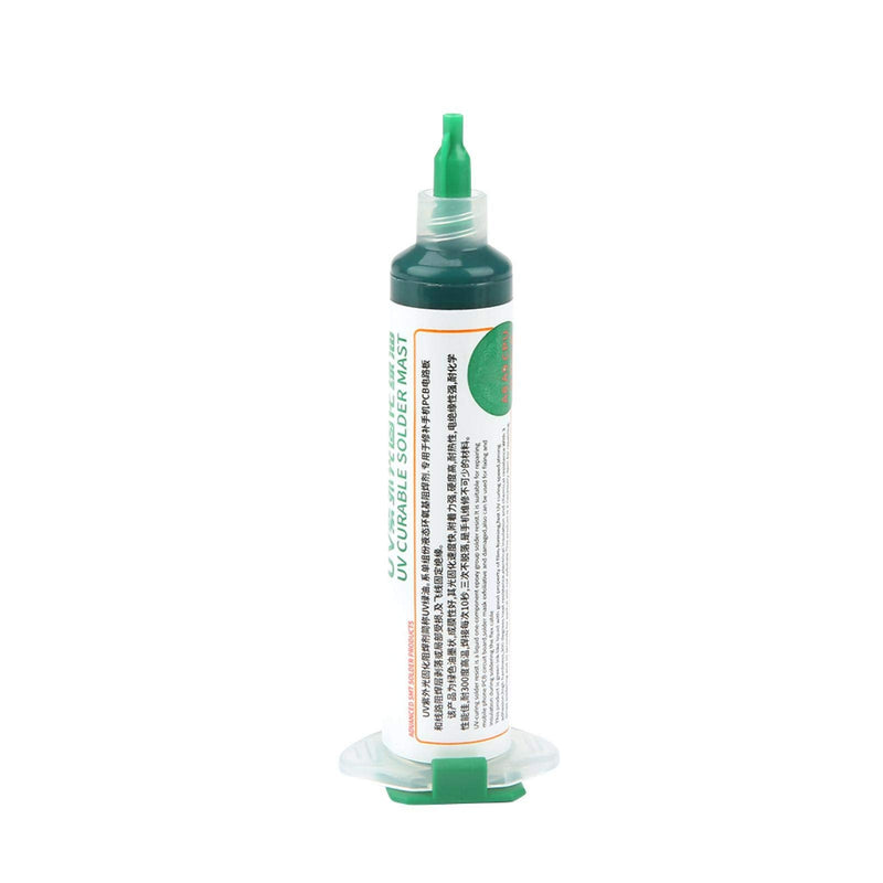 Solder Mask Ink, 1 Piece UV Light Curing Solder Mask Ink, BGA PCB Solder Resist Ink, UV Curing Solder Resist Combination for Insulating and Protecting Electronic PCB Components