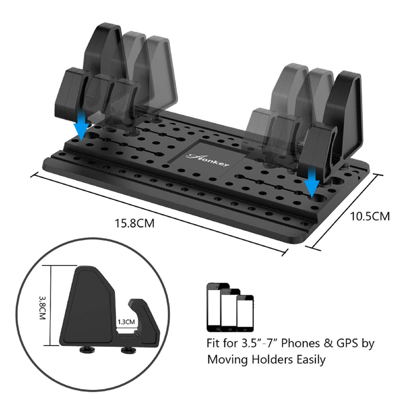 [AUSTRALIA] - Cell Phone Holder for Car, Dashboard Car Pad Mat Vehicle GPS Mount Universal Fit All Smartphones, Compatible with iPhone Xs/XS Max XR X 6S 7/8 Plus 