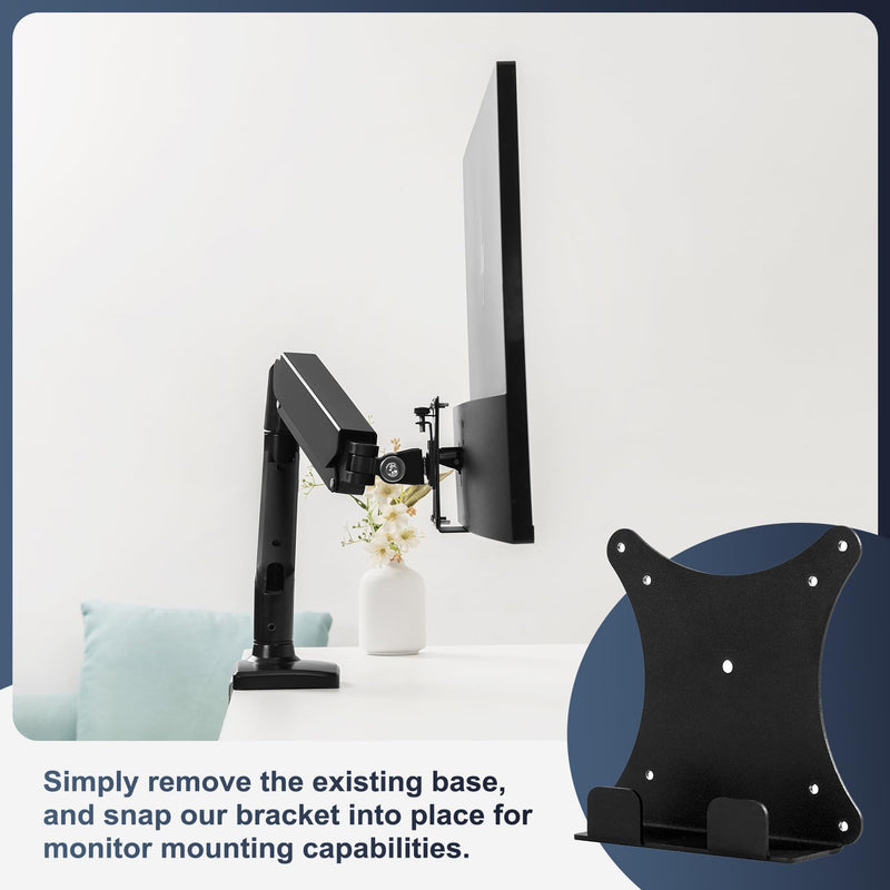 Monitor Arm/Mount VESA Bracket Adapter Compatible with hp Envy 27s VESA 100 * 100mm 75 * 75mm black