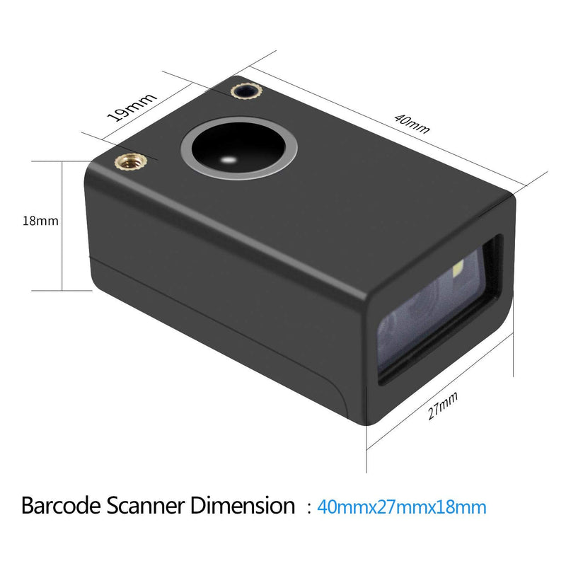 [AUSTRALIA] - 2D Embedded Mini Barcode Reader Scanner Scan, Symcode QR Barcode Reader Module Scanner with Auto Sensing Cell Phone Computer Screen Scan 2D Embedded Scanner 