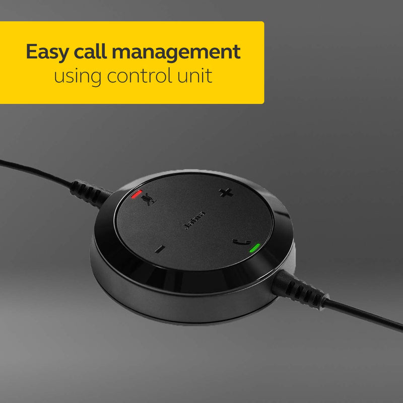 Jabra Evolve 20 UC Wired Headset, Stereo Professional Telephone Headphones for Greater Productivity, Superior Sound for Calls and Music, USB Connection, All Day Comfort Design UC Optimized Stereo Speaker