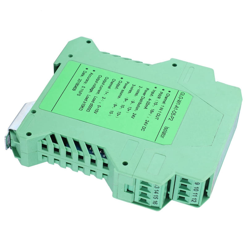 [AUSTRALIA] - messumformer 4-20mA to 0-10V Converter, Transmitter 4-20mA PLC Detect Conditioner DC 24V Current Isolator (One in One Out) 