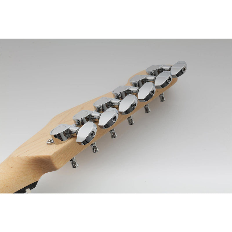 [AUSTRALIA] - Musiclily Pro R15J 6 in Line Guitar Sealed Tuners Tuning Keys Pegs Machine Heads Set for Fender Strat Tele Style Guitar, Chrome 6R Chrome 