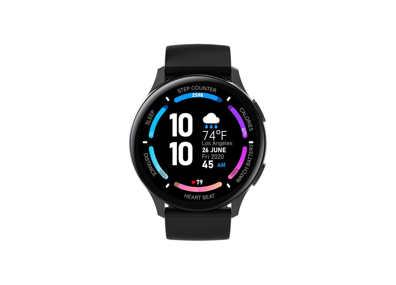 3Plus Callie Smartwatch with 1.43" Round AMOLED Display/Answer & Make Calls/Sleep Monitoring/Heart Rate/IP68 Waterproof/100+ Workout Modes/Quick Reply/iOS and Android