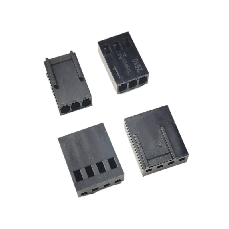 200PCS PWM Plastic Shell Computer Case Cooling Fan Male Female Plug Interface 3-Pin/4-Pin PC Fan Connector Kit