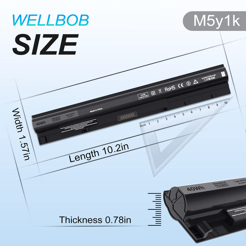 M5Y1K Battery for Dell Inspiron 5559 5558 Battery, for Dell Inspiron 15 3000 5000 Battery 3558 3567 5555 5566 5759, Compatible with Dell Laptop Battery Replacement K185W GXVJ3 M5y1k 14.8V 40Wh Battery 40Wh M5Y1K