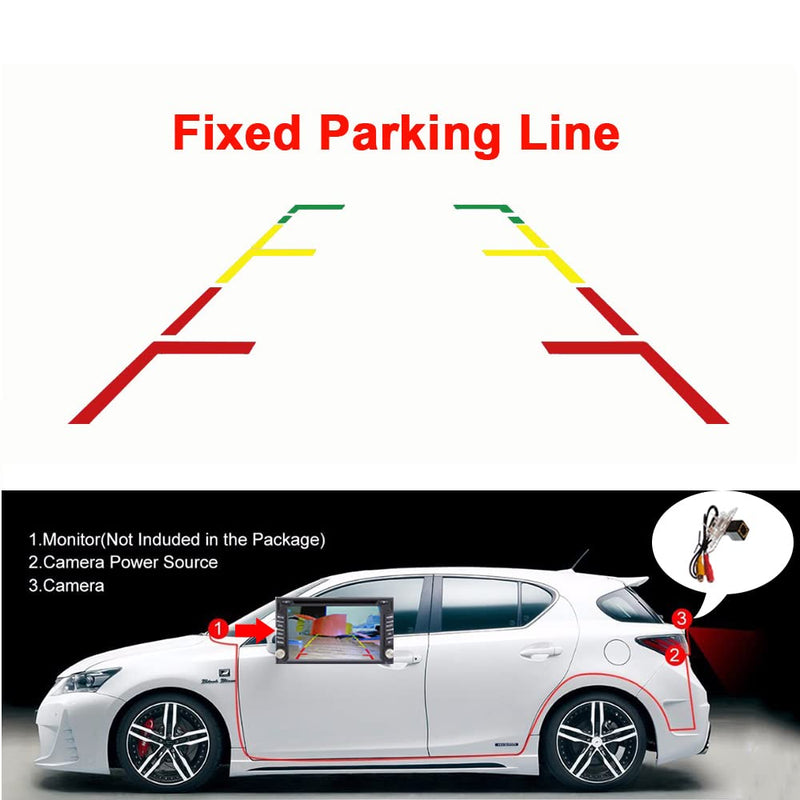 Vlicevrn HD Full Vehicle Car Rear View Camera Dynamic Trajectory Tracks Line Night Vision Backup Parking Camera for Nissan Versa Tiida Livina Pulsar Latio Fairlady Z 350Z 370Z GT-R (R35) Leaf
