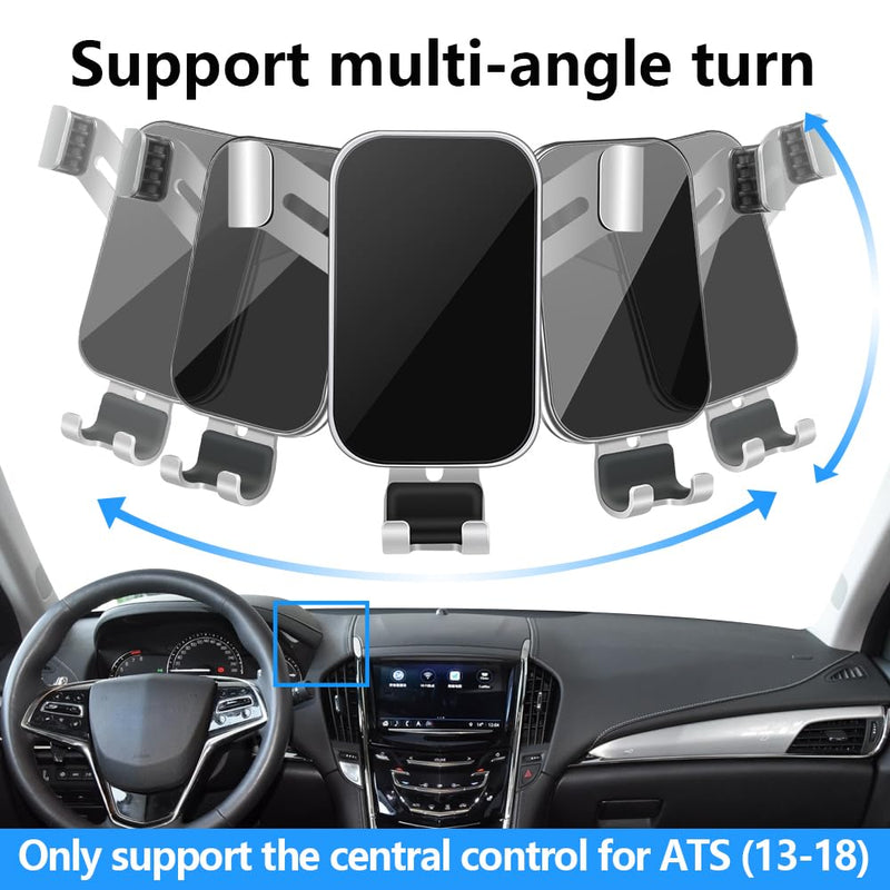 Car Phone Holder for Cadillac ATS 2013 2014 2015 2016 2017 2018 2019 Auto Interior Accessories Best Cell Phones Mount Cellphone Mobile Cradle Charging Navigation Bracket Air Vent Screen Stand