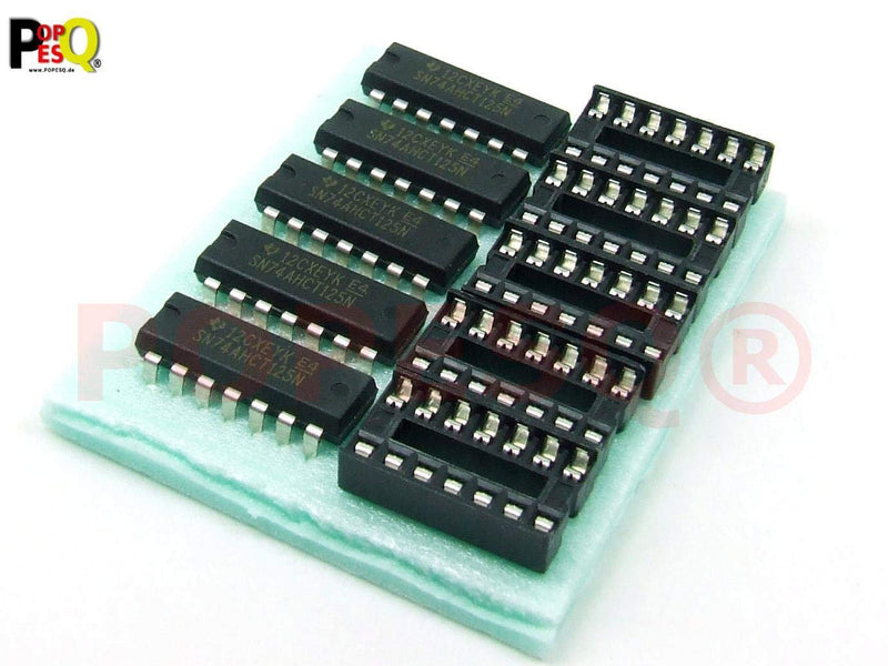[AUSTRALIA] - POPESQ® Pack of 5 x 74AHCT125N with Socket #A579 