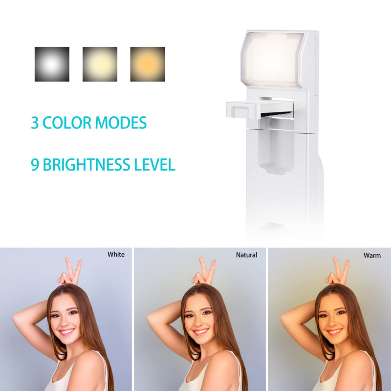 Ambertronix 40” Selfie Stick Tripod Quadrapod, Onboard Light, Wireless Bluetooth Remote, Extendable, Stainless Steel, 3 Light Modes, 9 Brightness Levels, Compatible with All iPhone & Android Devices Chrome