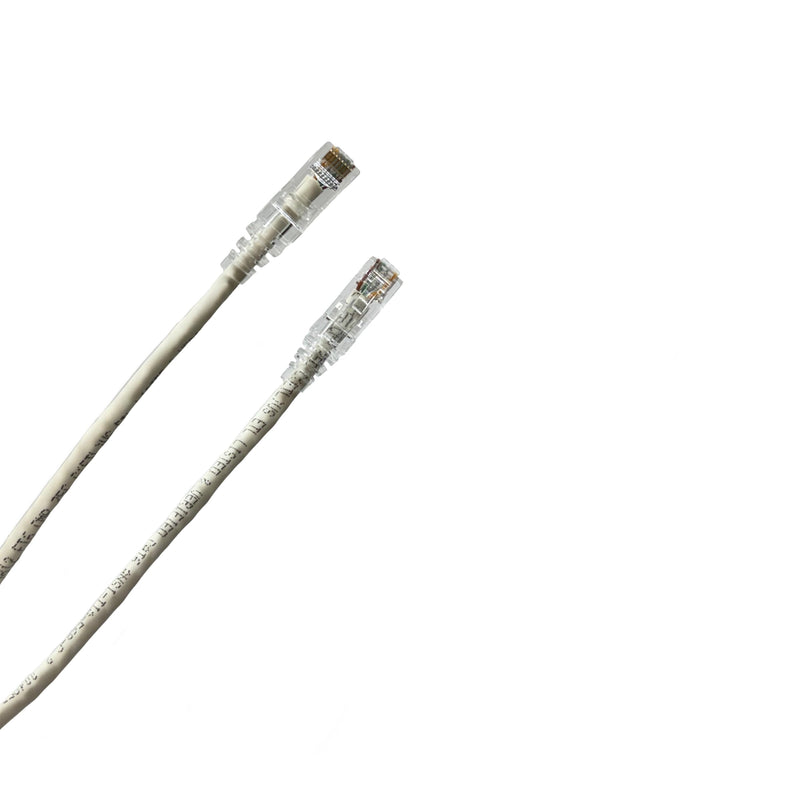 Custom Cable Connection 50 Foot White Cat6 UTP Plenum CMP Rated Ethernet Patch Cable