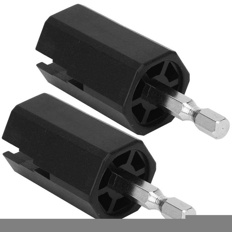 [AUSTRALIA] - Vbestlife 2PCS Guitar Electric Drill Drill Bit String Peg Winder, String Winder Tuning Peg Puller Guitar Repair and Maintenance Tool Playing Accessories 